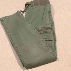 Rockets of Awesome - Cargo PANTS - Olive Green - Boys Size 7 - 98% Cotton - GUC